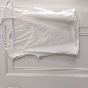White sweetheart neck top Club Monaco XL